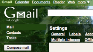 Gmail-tema: tree tops