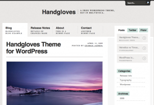 Wordpress-teman: Handgloves