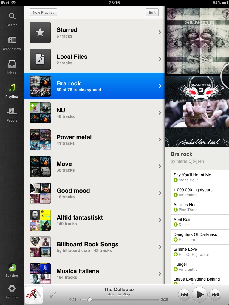 Spotify för iPad