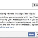 Facebook introducerar privata meddelanden för sidor