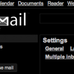 Gmail-tema: basic black